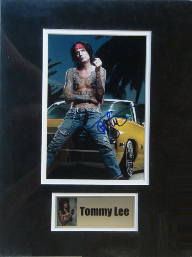 TOMMY LEE SIGNED Photo Poster painting Plaque Motley Crue Girls, Girls, Girls 11x 14 plaque wcoa