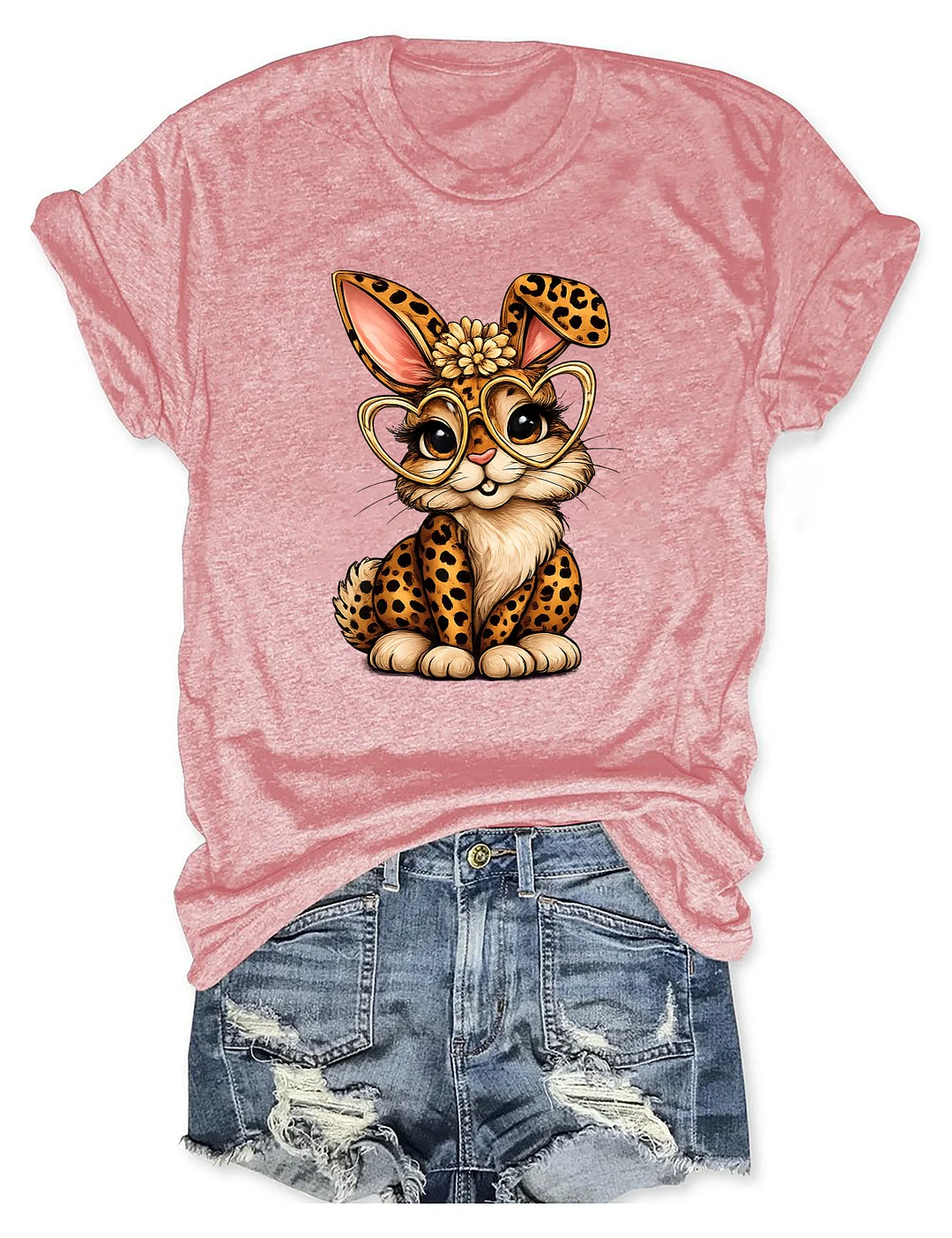 Easter Leopard Bunny T-shirt