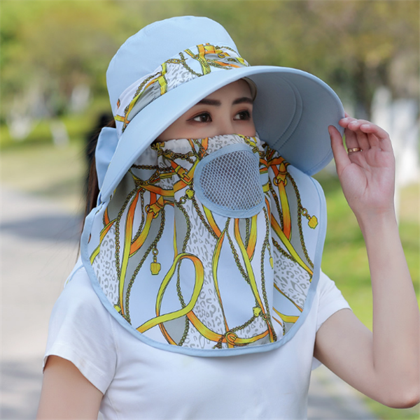 👒Fashion  Detachable Shawl Sunhat
