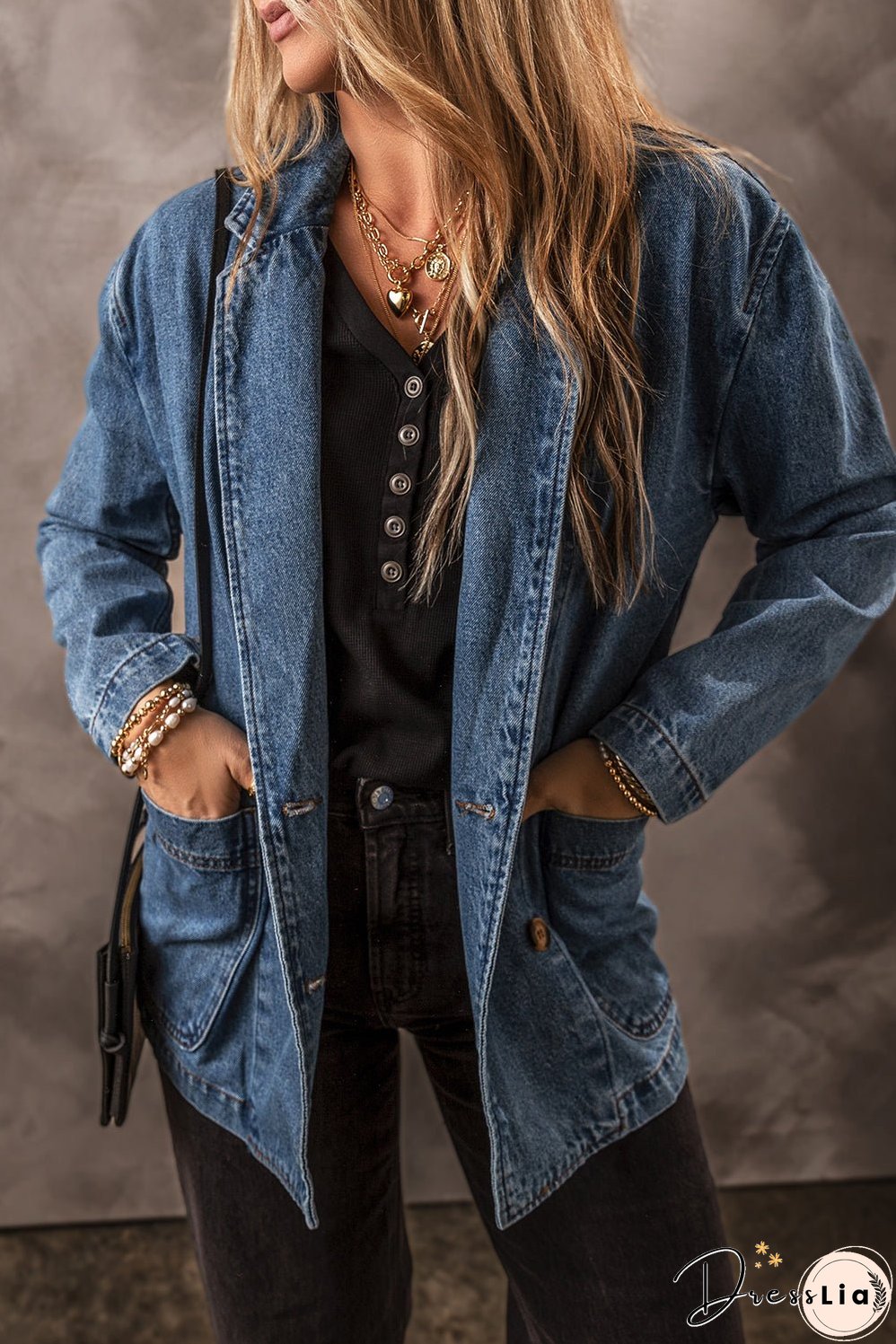 Raw Hem Denim Jacket