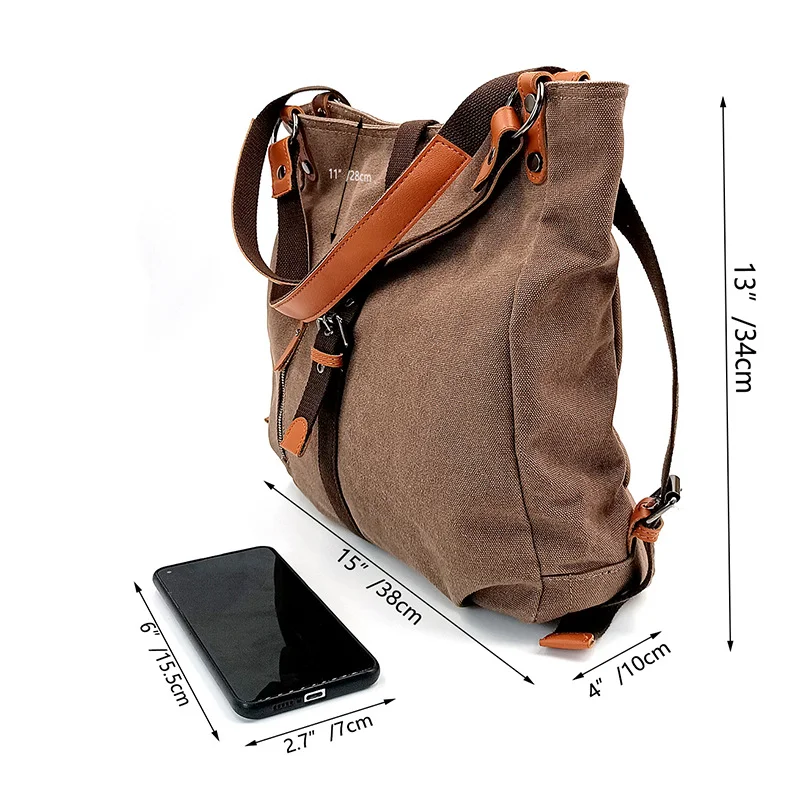 Multifunctional Canvas Shoulder Bag