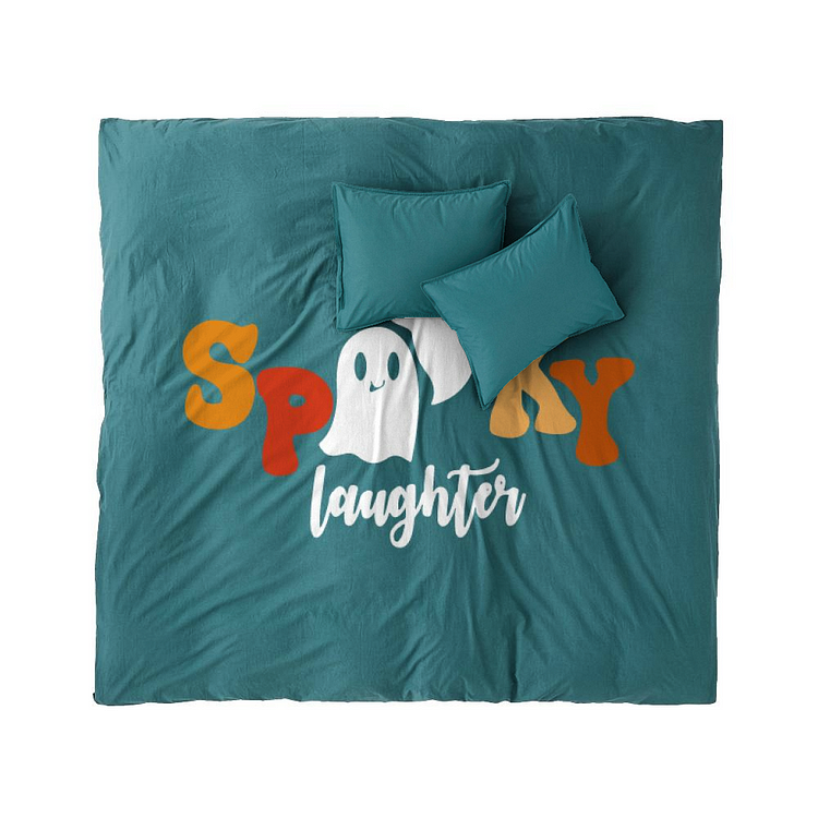Spooky Laughter, Halloween Duvet Cover Set