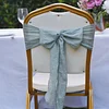 Plain Colors Bowknot Wedding Event Chair Decor Covers