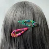 6PCS Creative Resin Gems Barrettes Hair Clips