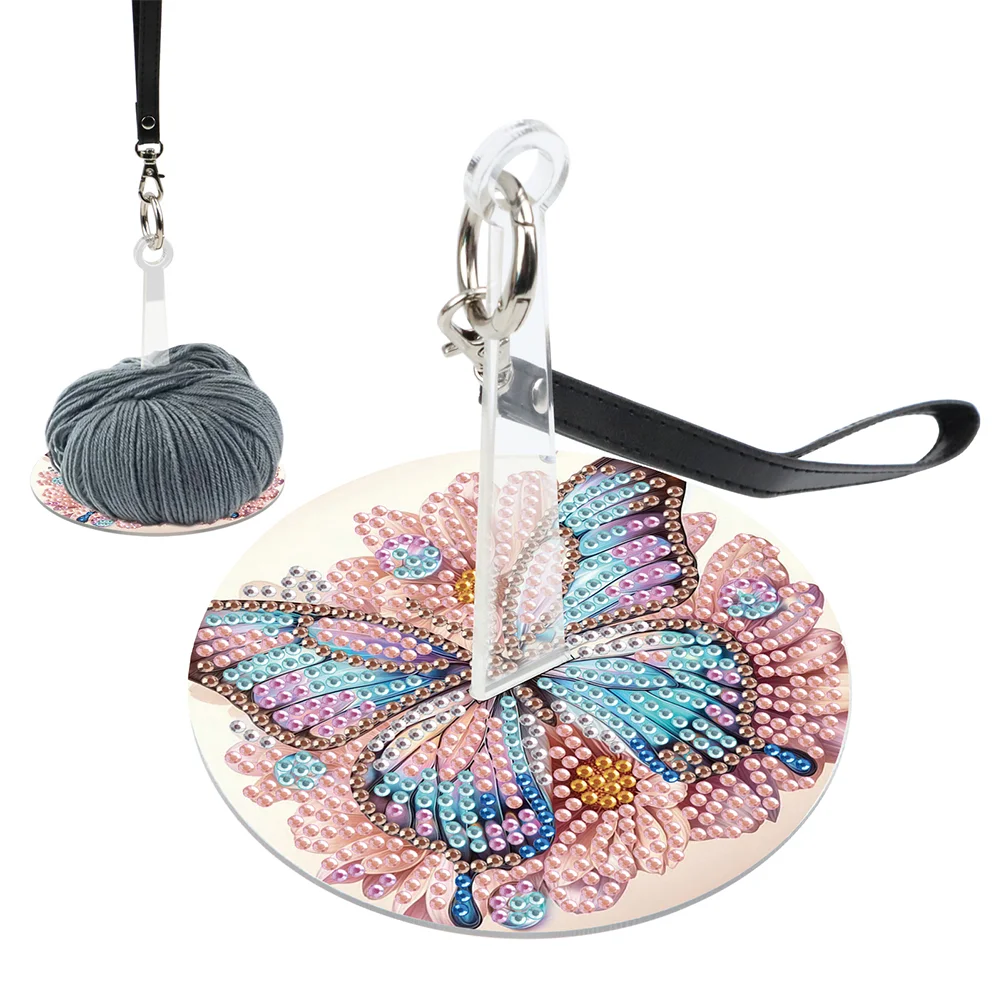 DIY 5D Diamond Painting Kit Wrist Yarn Holder Diamond Art Yarn Holder(Butterfly)