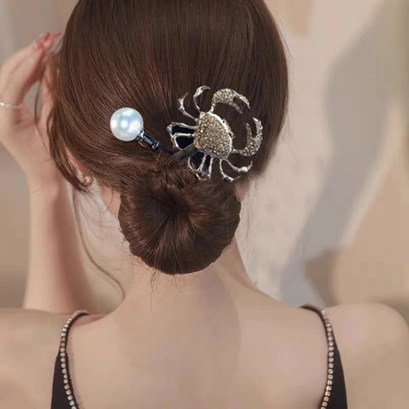 Women’s Minimalist Peacock Feather Flower Alloy Plating Inlay Rhinestones Hair Band