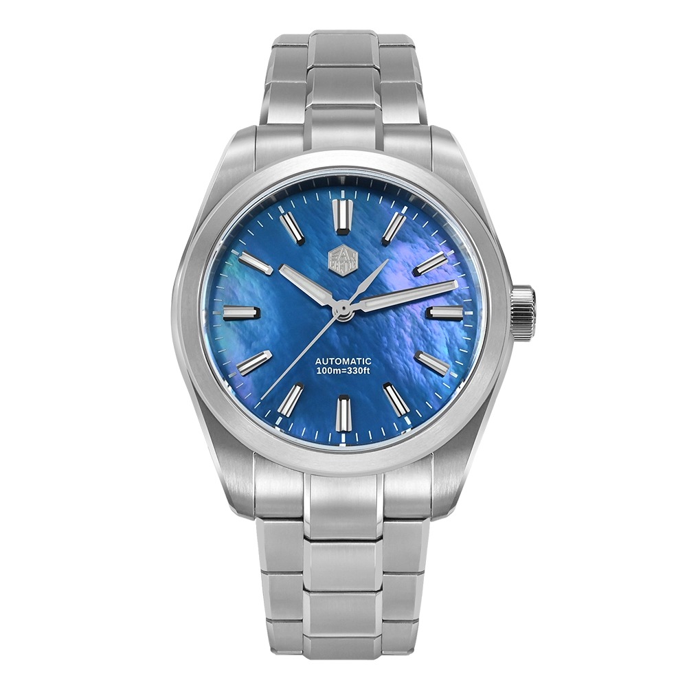 San Martin 39mm MOP Dial Miyota 90S5 Men Watch SN0144 San Martin Watch San Martin Watch