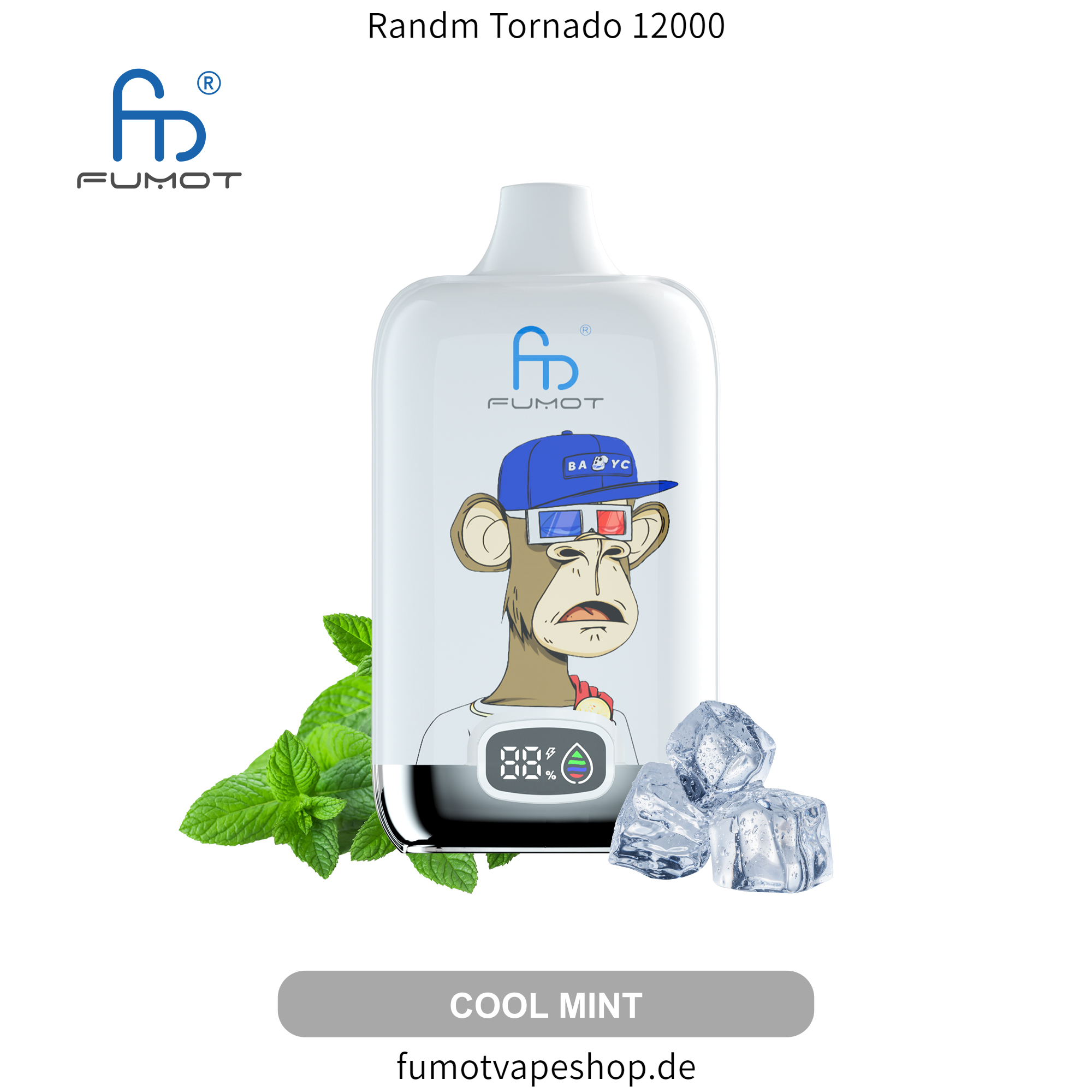 Randm Tornado 12000 Kühle Minze  fumotvapeshop