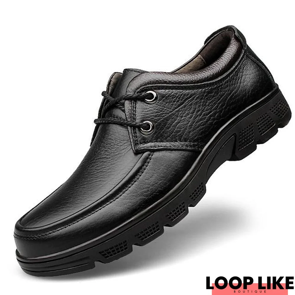 Men's Comfort Shoes Nappa Leather Fall / Winter Oxfords Black / Coffee / Party & Evening / Party & Evening