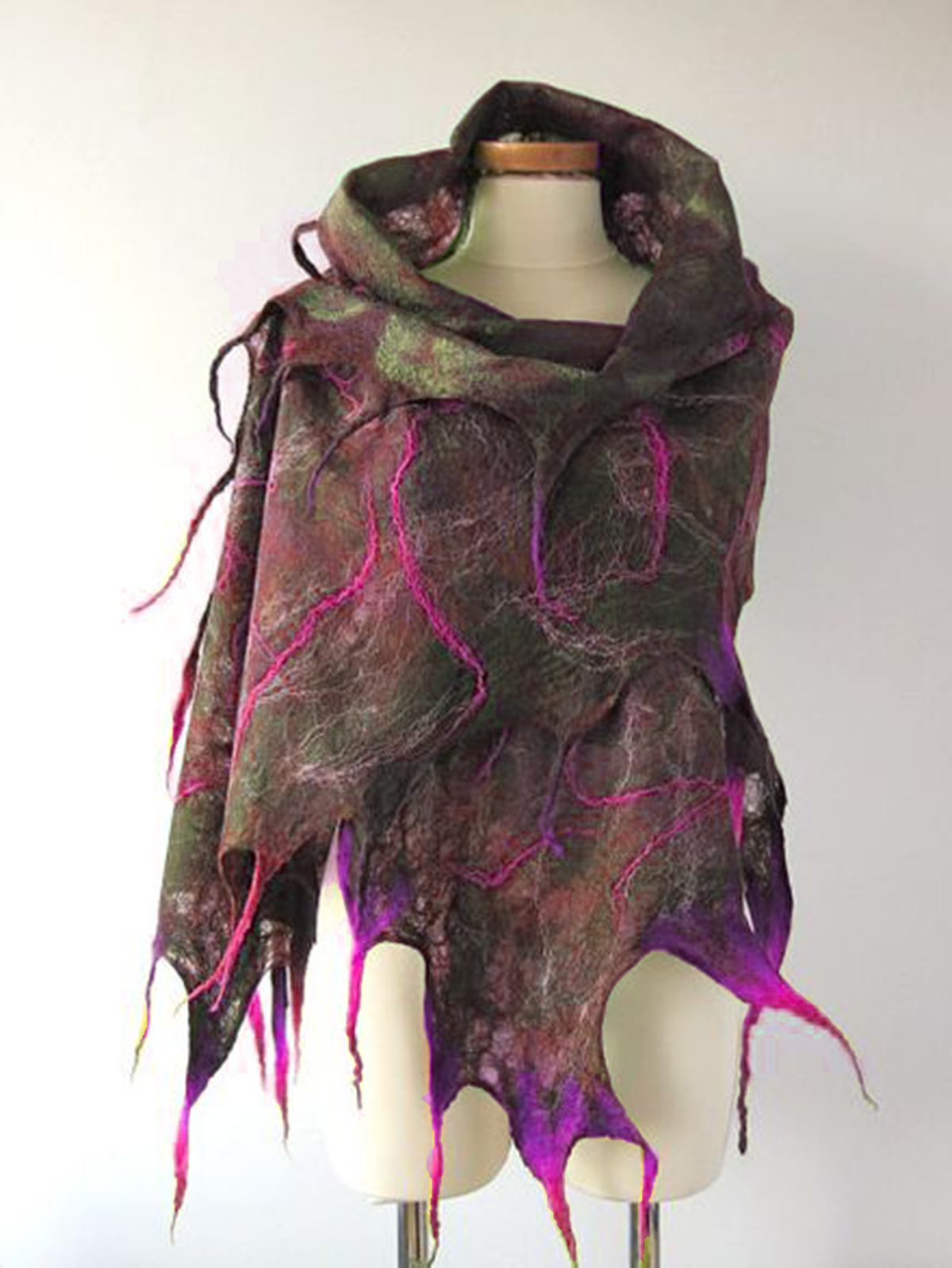 Green Cotton Scarves & Shawls