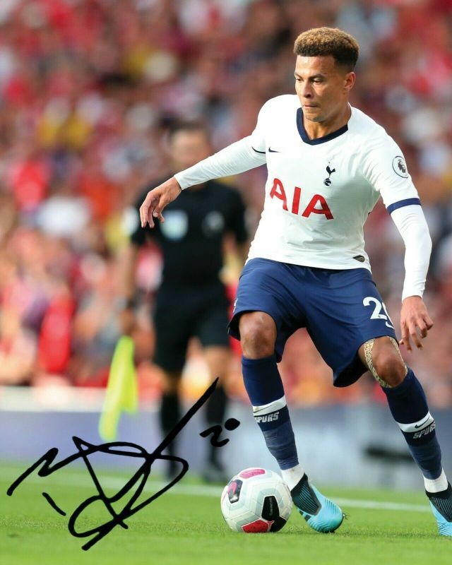 Dele Alli - Tottenham Hotspur Autograph Signed Photo Poster painting Print