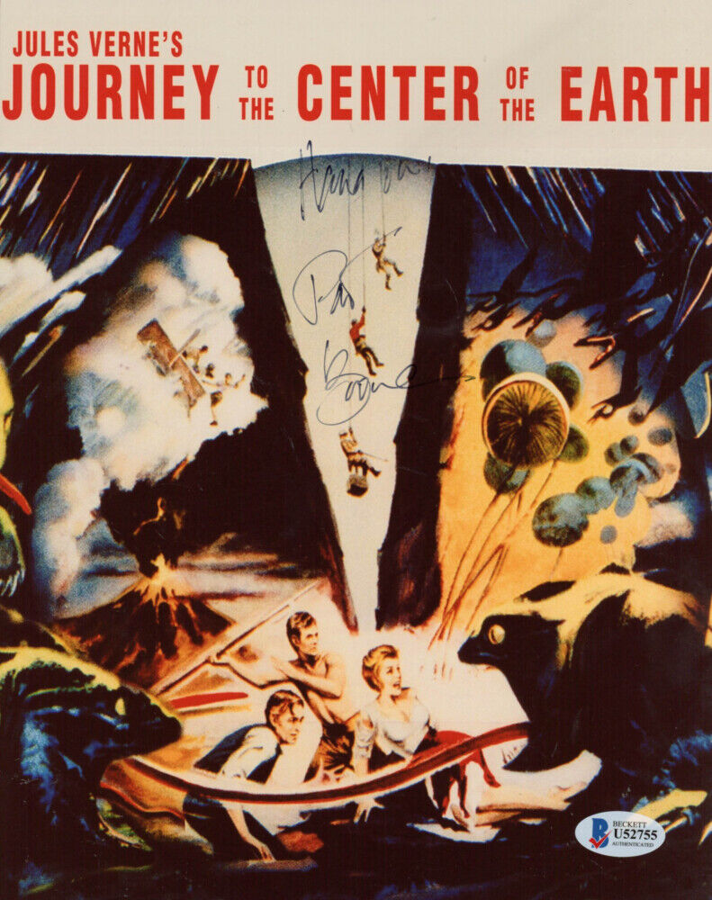 Pat Boone Signed ~ Journey to the Center of the Earth ~ 8x10 Photo Poster painting (Beckett COA)