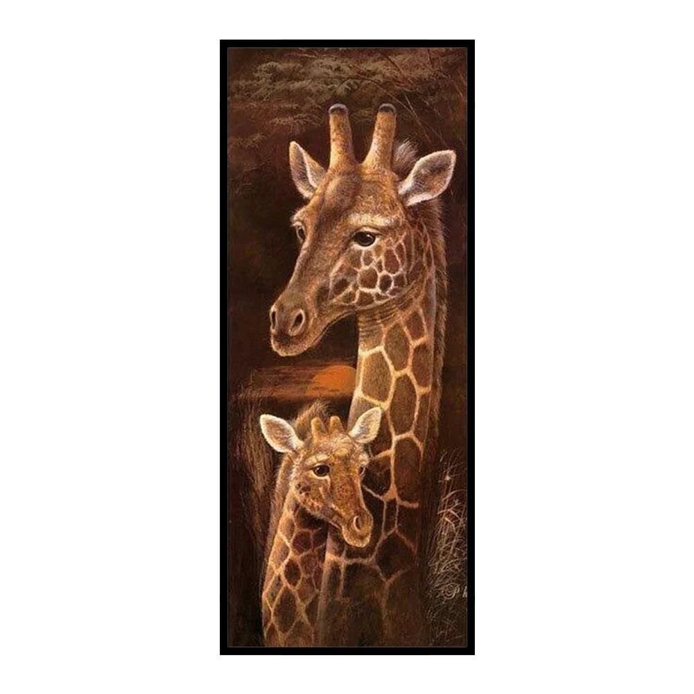 11CT Stamped Cross Stitch - Giraffe(30*75cm)