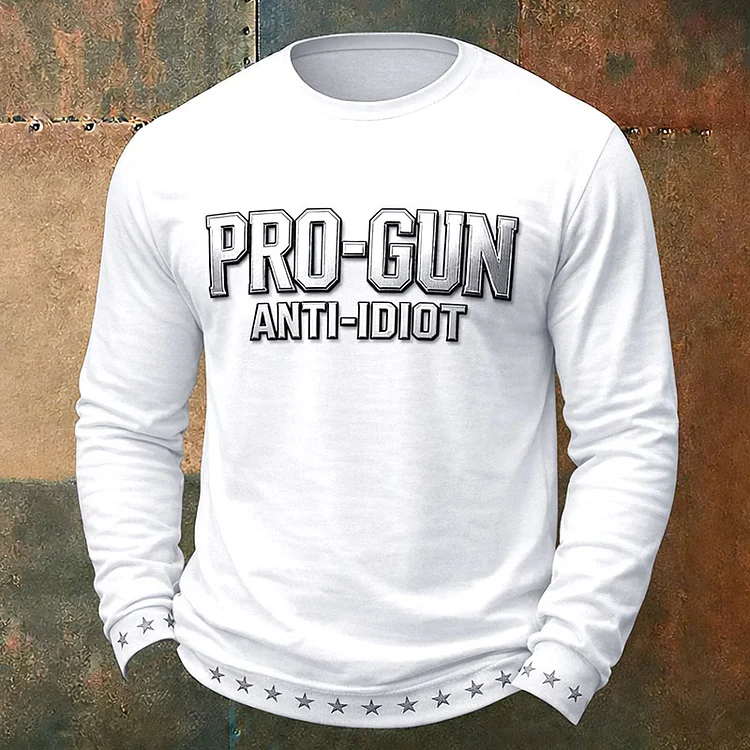Pro-Gun Anti-Idiot Casual Sweatshirt socialshop
