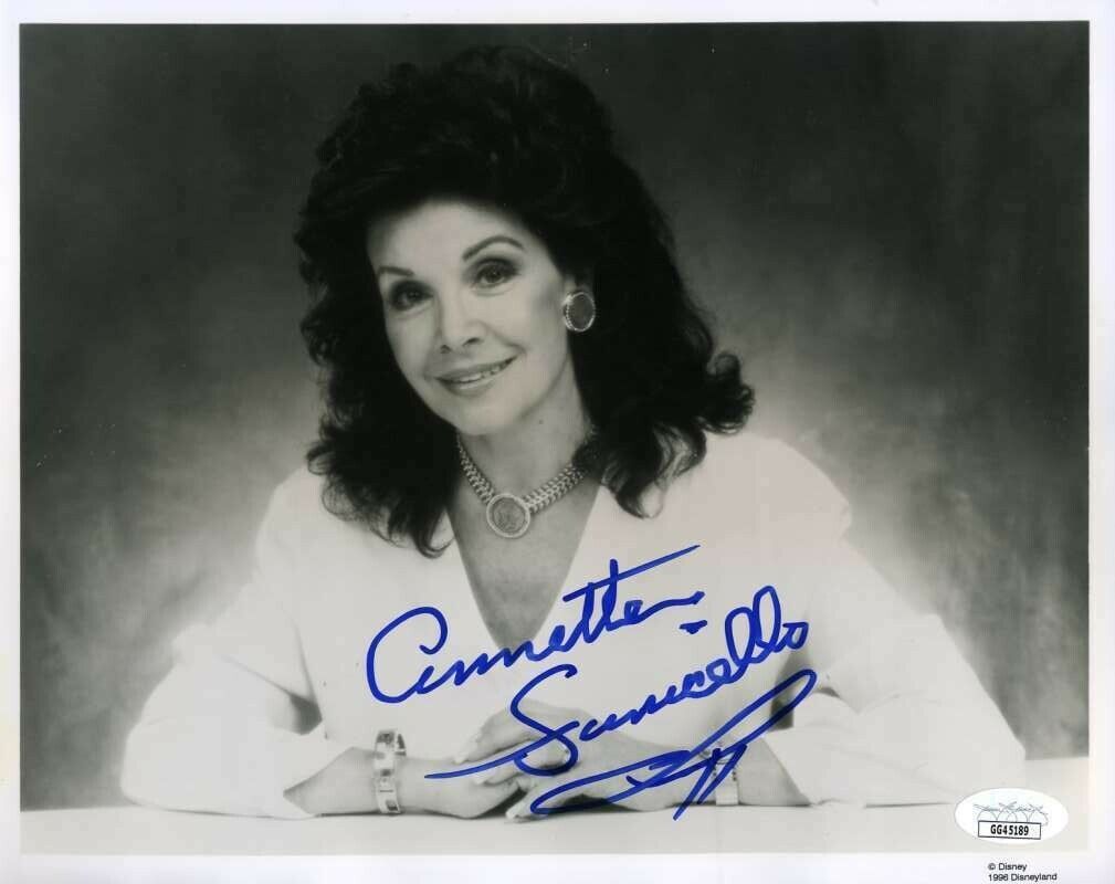 Annette Funicello JSA Coa Hand Signed 8x10 Photo Poster painting Autographed