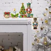 Wooden Christmas Nutcracker Diamond Painting Door Topper Decor