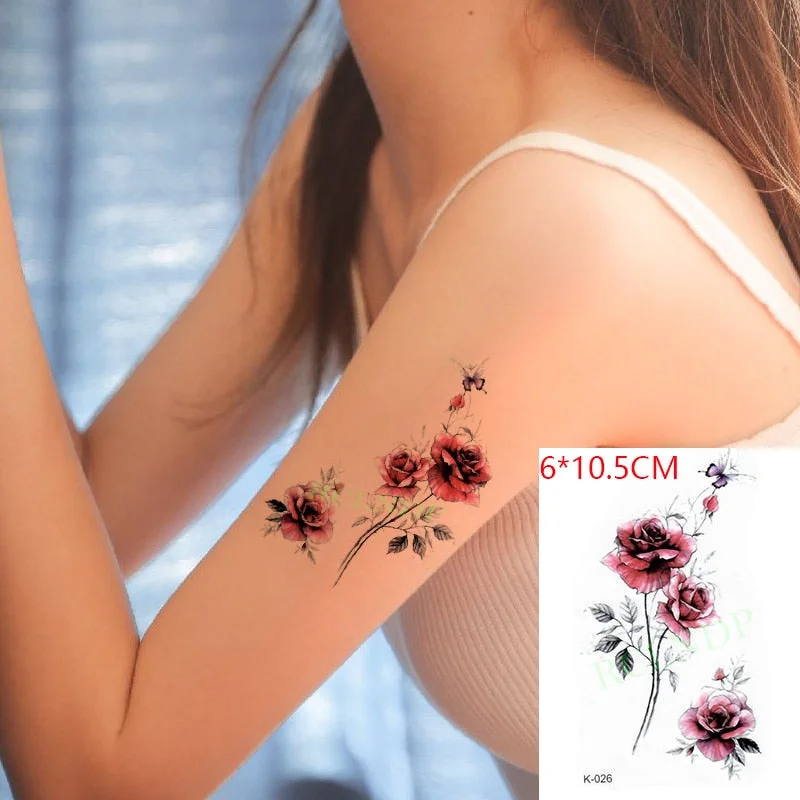 Waterproof Temporary Tattoo Sticker fly birds mermaid owl deer mandala tatto stickers flash tatoo fake tattoos for women girl 4