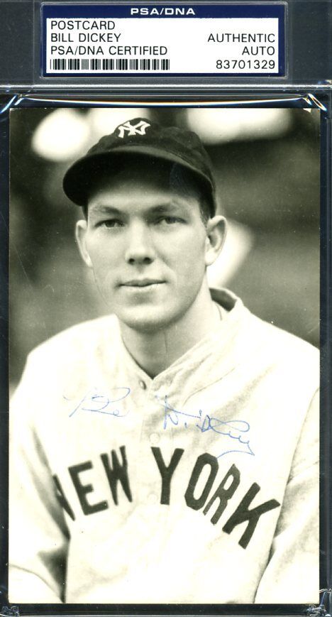 Bill Dickey Psa/dna Authenticated Signed Photo Poster painting Postcard Autograph