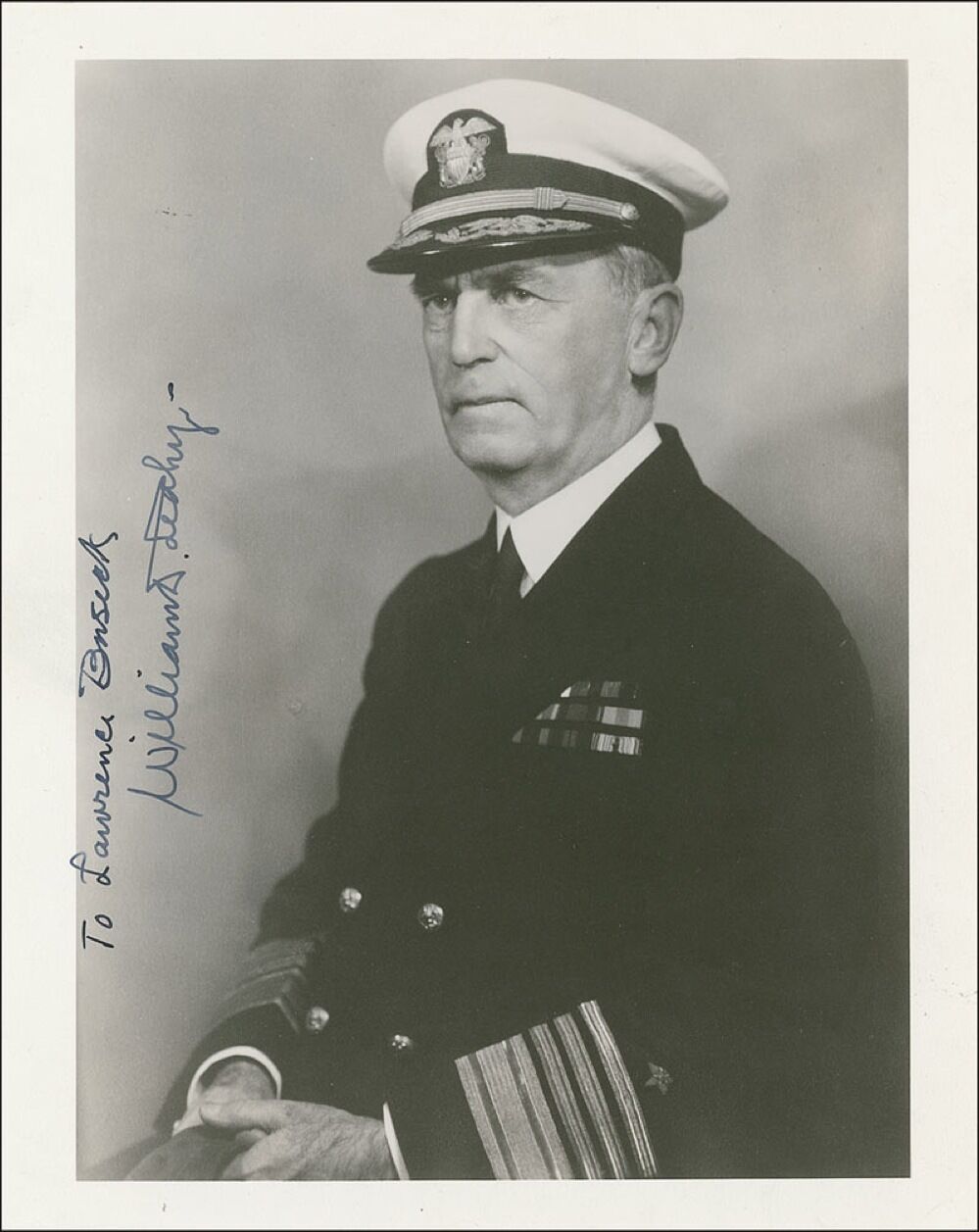 Fleet Admiral WILLIAM D LEAHY World War 2 - Signed Photo Poster paintinggraph - Navy - preprint