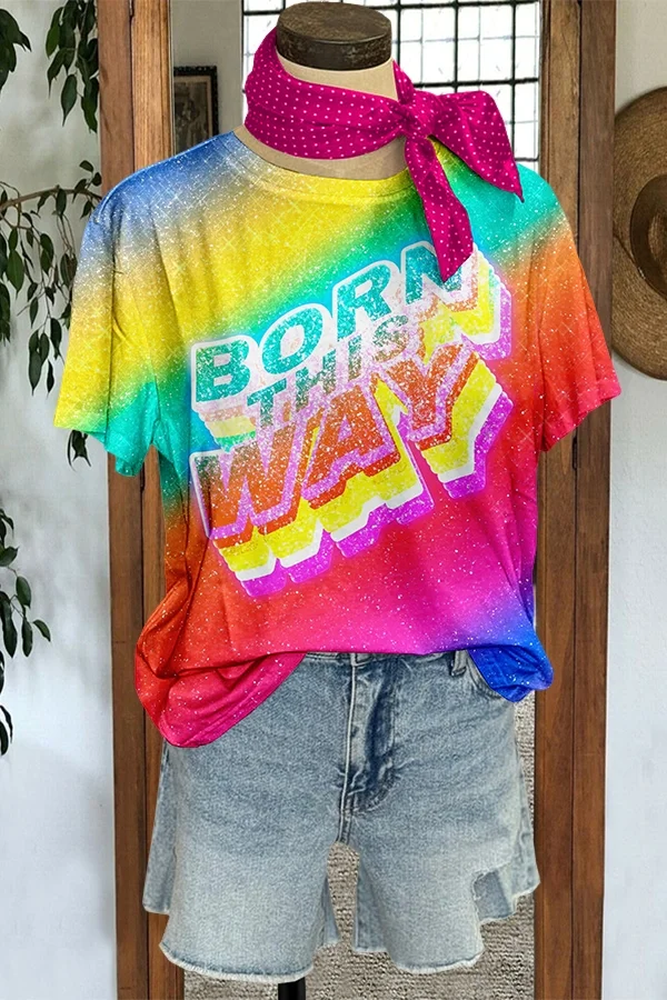 Rainbow Born The Way T-Shirt
