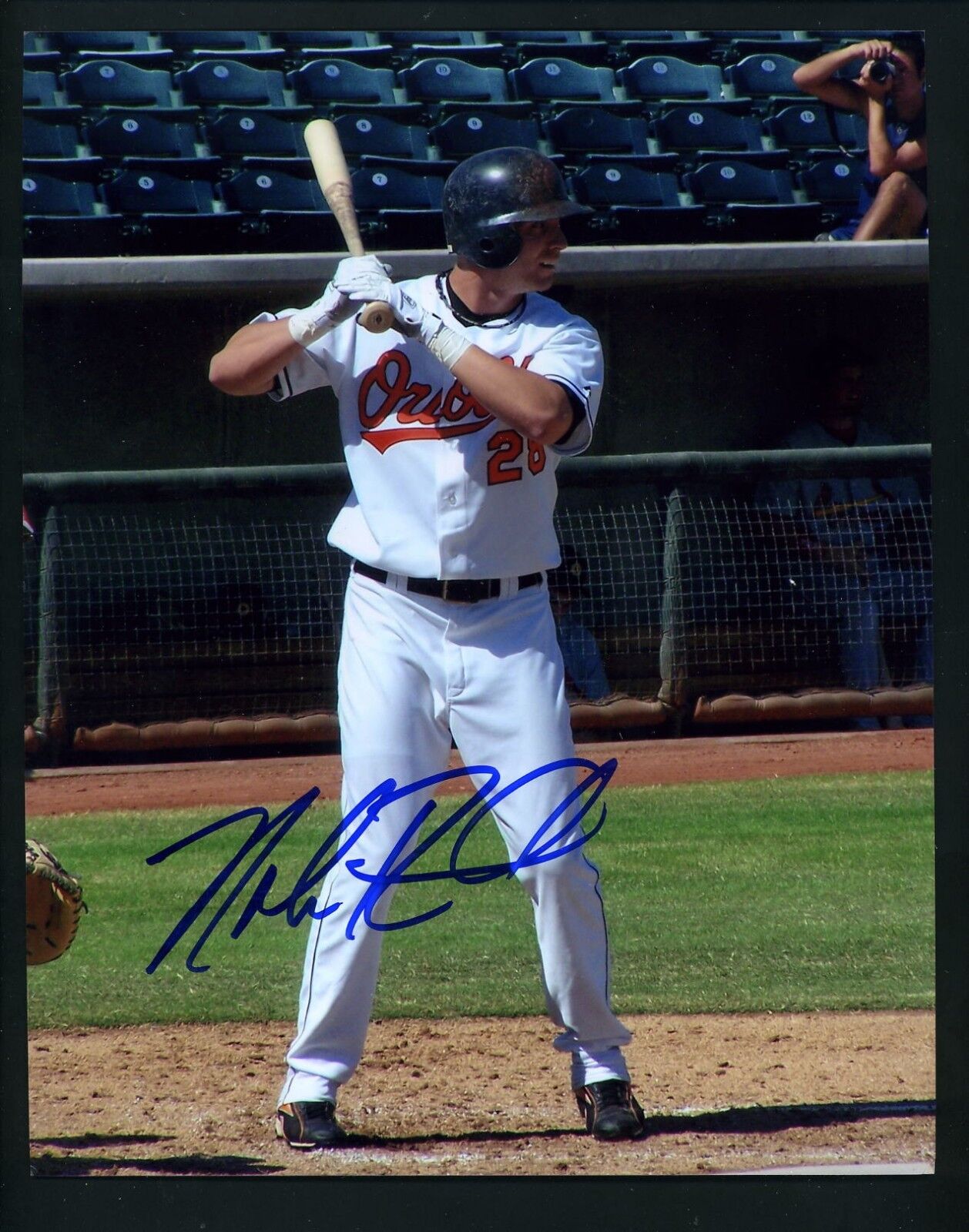 Nolan Reimold Signed Autographed 8 x 10 Photo Poster painting Baltimore Orioles