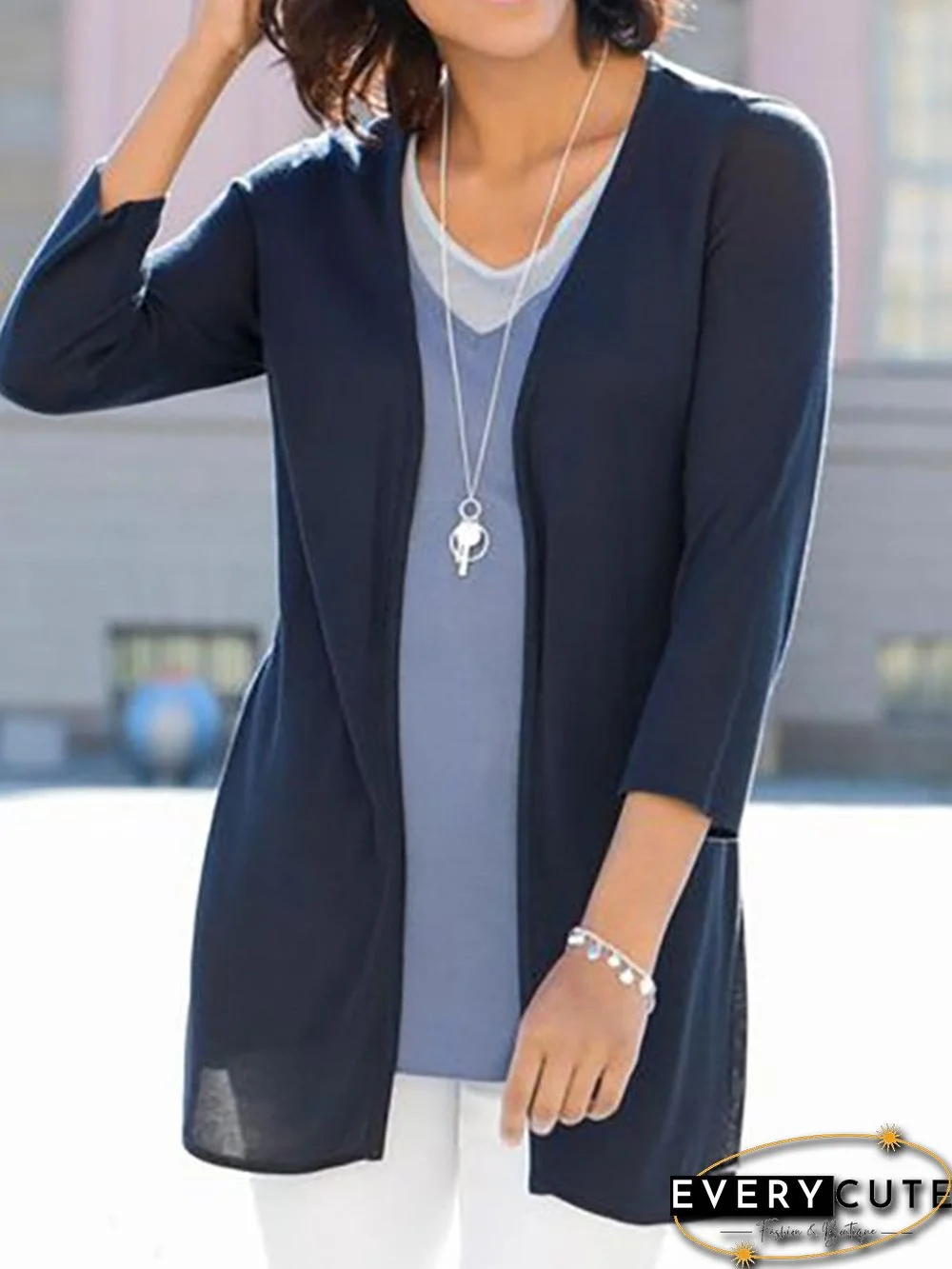 Plain Casual Coat