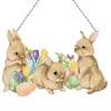 >SALE<5D Rabbit Hanging Pendant With Light Strip DIY Acrylic for Craft Gifts(YH314)