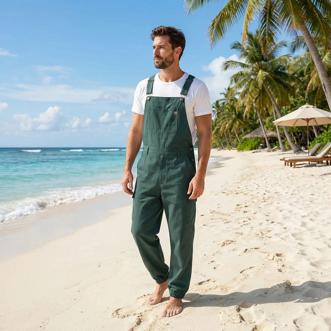 Cotton Canvas Jumpsuit-inspireuse