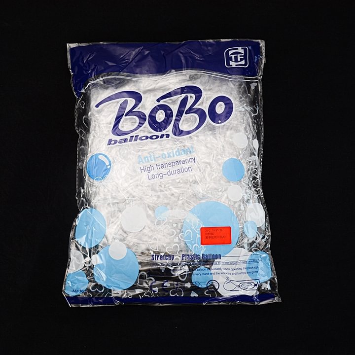 Stretch Free Round Bobo Party Decoration Transparent Balloon Set