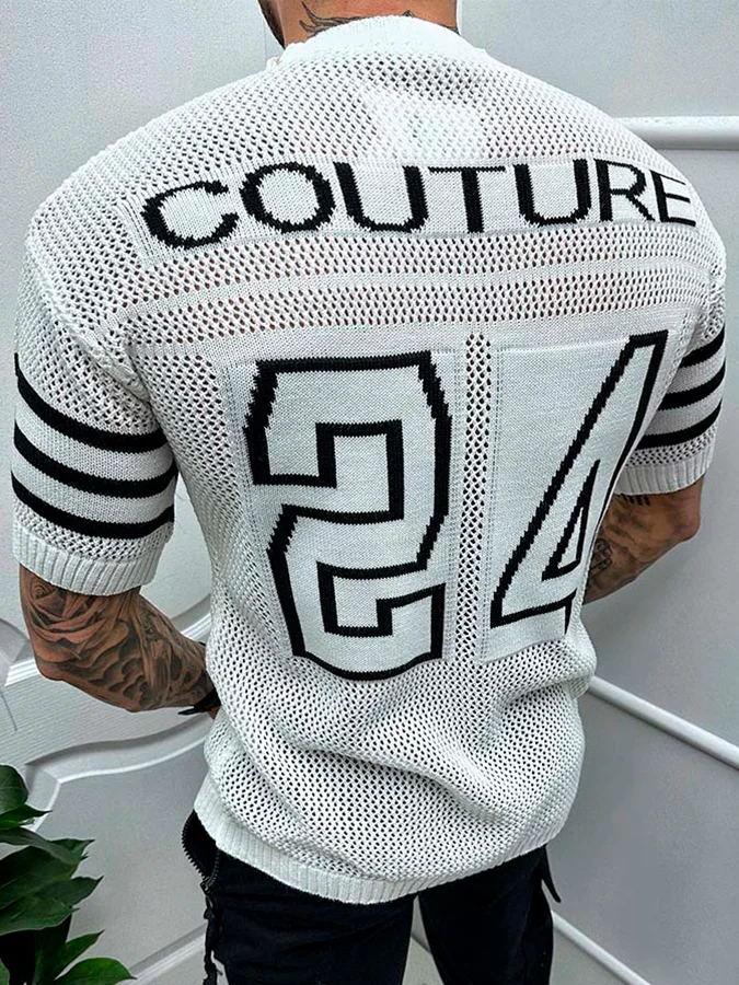 Knitted Short Sleeve T-Shirt