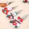4pcs Christmas Cutlery Bags