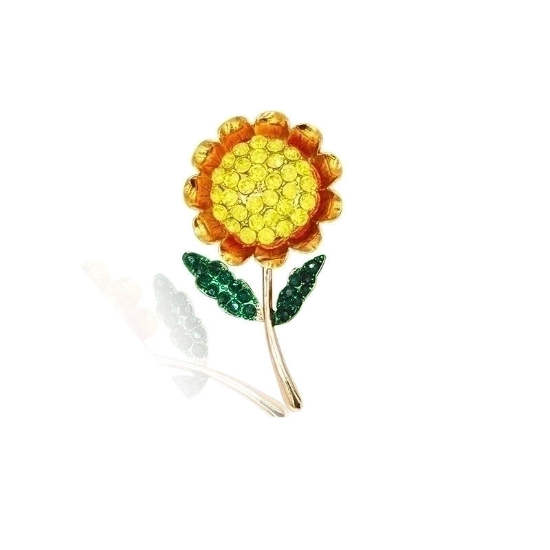 Retro Classic Style Pin Sunflower Spider Butterfly Alloy Inlay Artificial Pearls Rhinestones Unisex Brooches