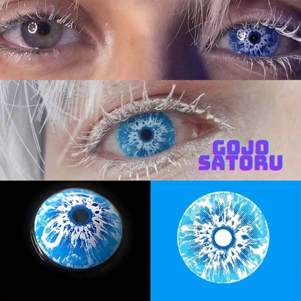 Gojo Blue Contact Lenses Natural Wearing 14.5mm