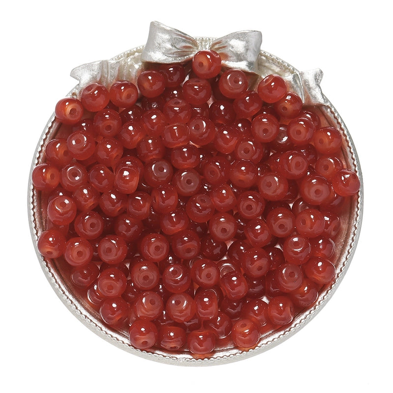 50 PCS/Package Diameter 10mm Diameter 4mm Diameter 8mm Glass Solid Color Jewelry Accessories