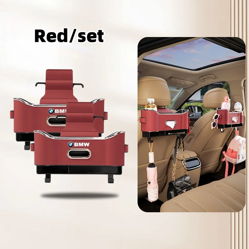 Car seat back multifunctional storage box