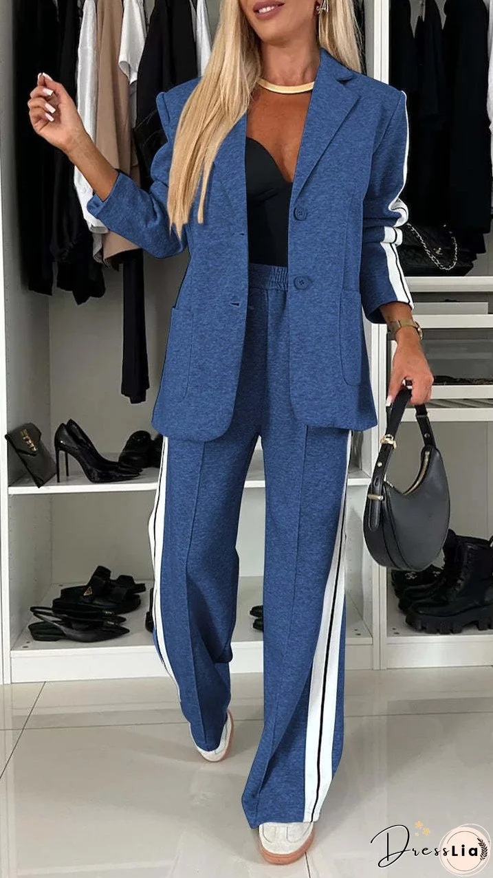 Versatile Stylish Long Sleeve Lapel Casual Suits