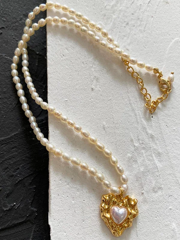 Original Vintage Beads Geometric Necklace