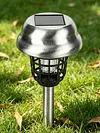 2PCS Solar Powered Lighting Mosquito Repellent Lamp with Ground Stake Waterproof Mosquito Killer for Backyard Patio Garden Lawn Pathway Camping