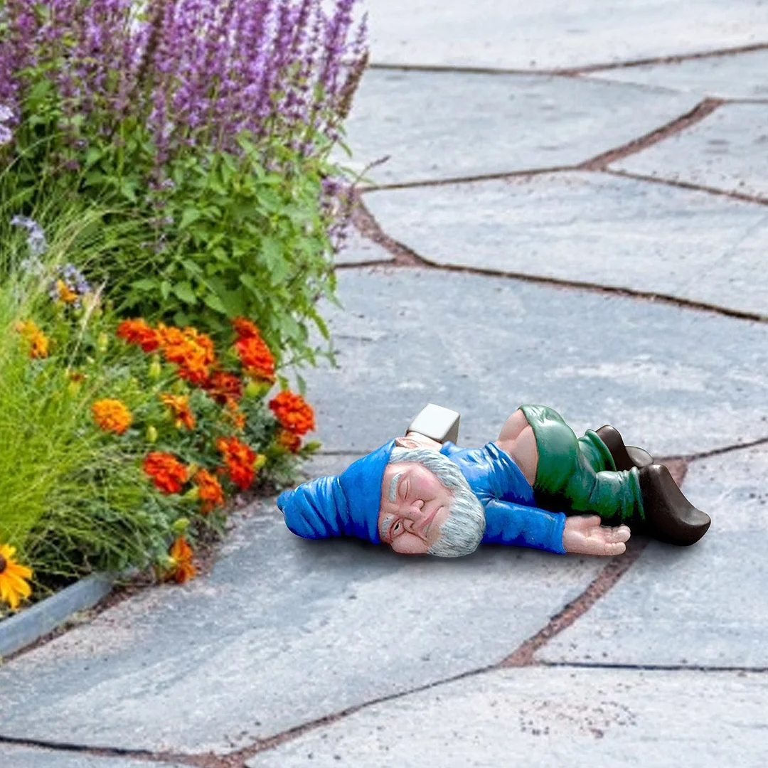 Creative Funny Drunk Dwarf Outdoor Garden Statue Decoration