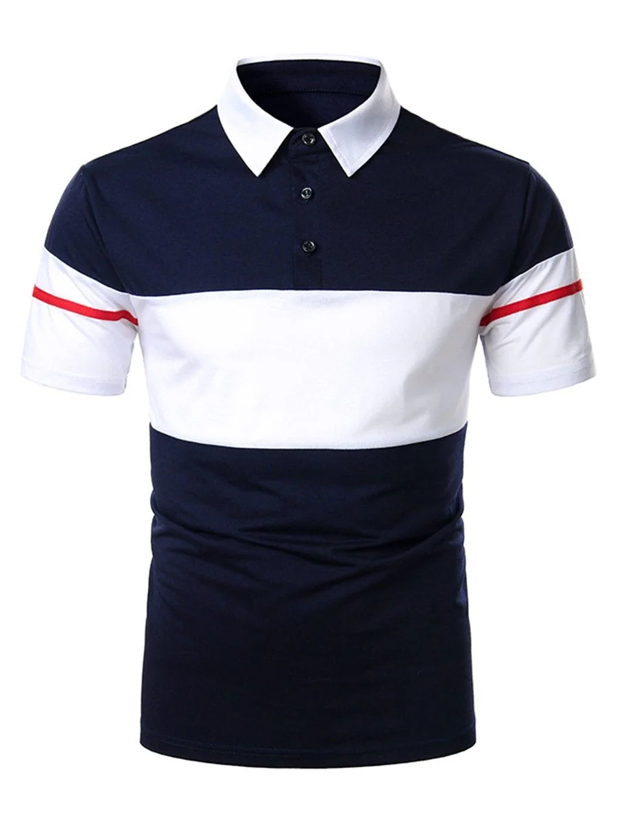 Men Stripe Polo T-shirts