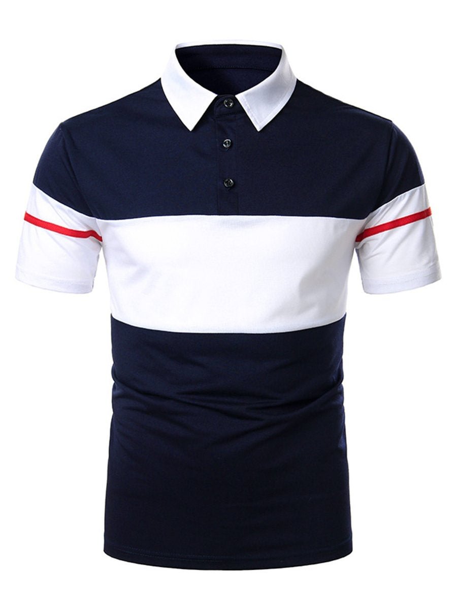 Men Stripe Polo T-shirts