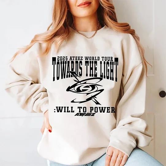 2025 ATEEZ World Tour Towards the Light: Will to Power Logo Design Sweatshirt officialateezshop