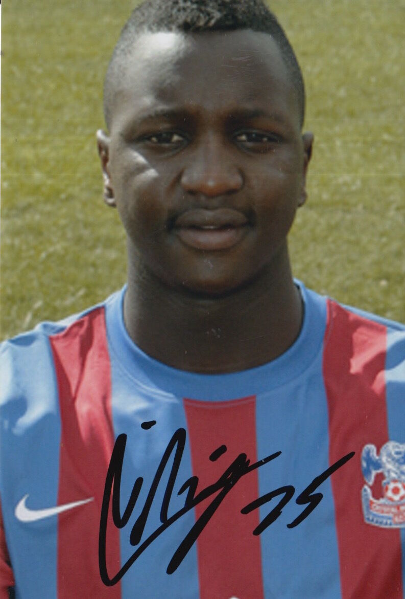 CRYSTAL PALACE HAND SIGNED ALFRED N'DIAYE 6X4 Photo Poster painting.