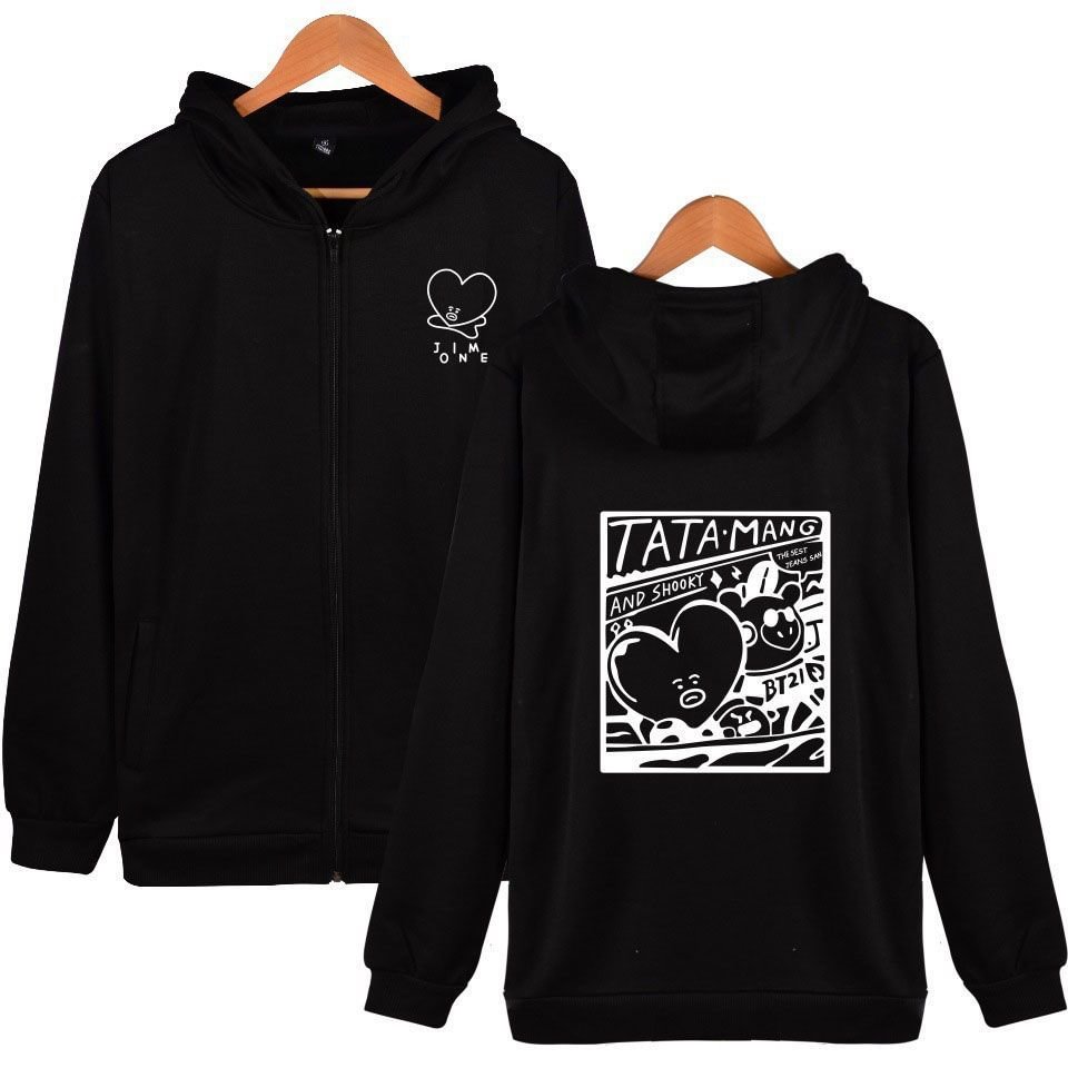 BT21 V Matching Zip Hoodie