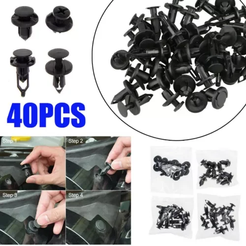 Dronehint 40* Push Retainer Pin Car Body Bumper Rivet Trim Moulding Clip Accessories Parts (For: Acura) Parts