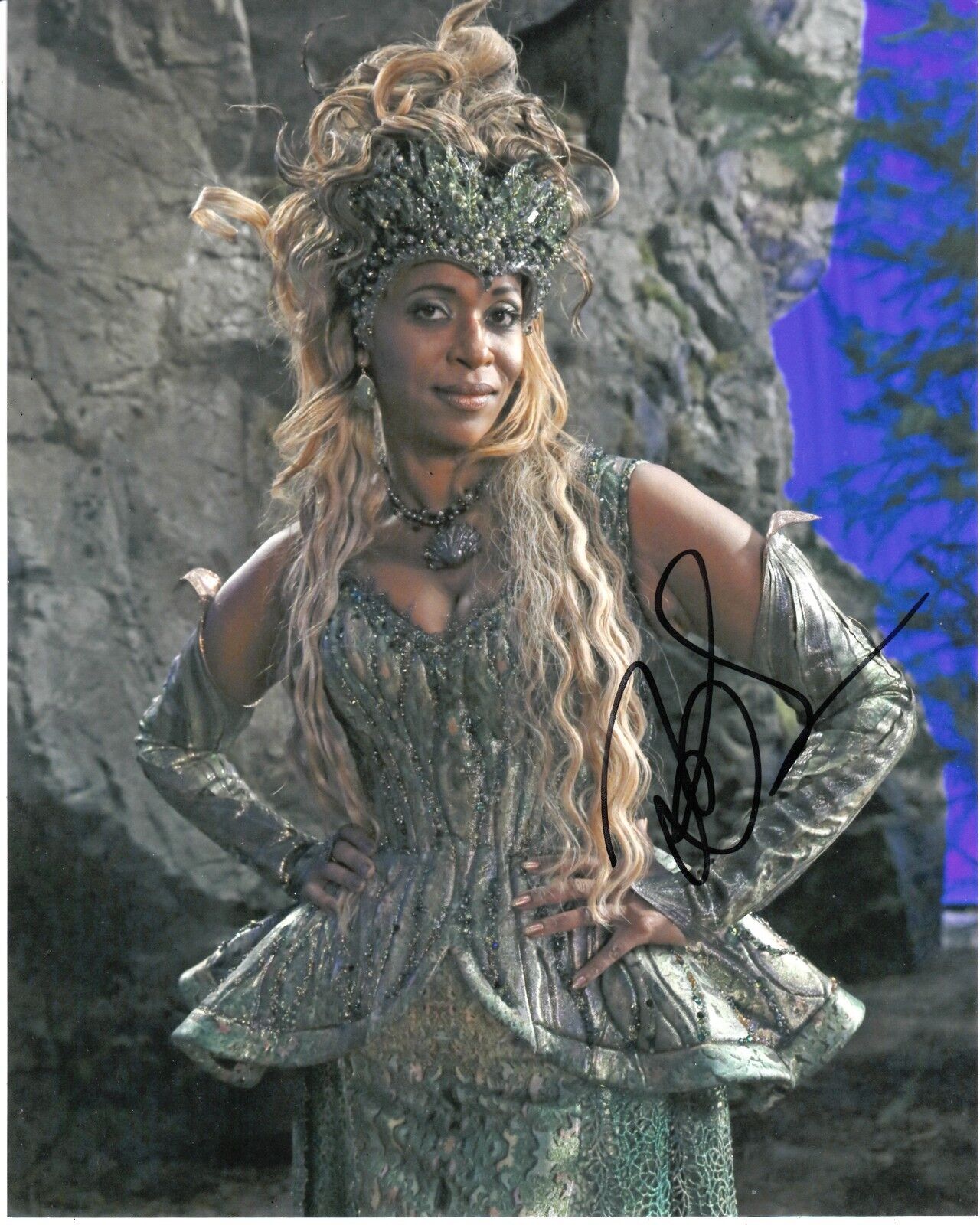 MERRIN DUNGEY SIGNED ONCE UPON A TIME Photo Poster painting UACC REG 242