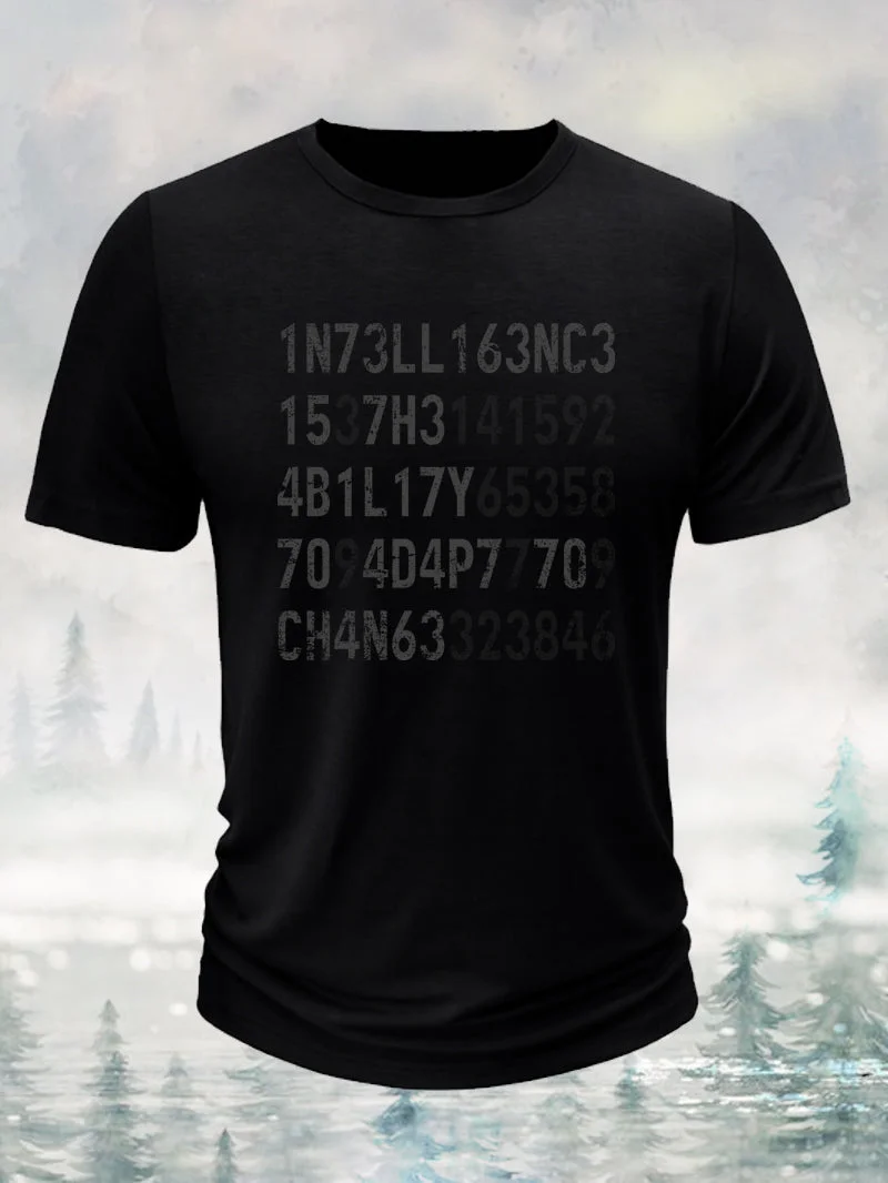 Men's Wise Man Is the Ability to Adapt to Changes Short-Sleeved Shirt in  mildstyles
