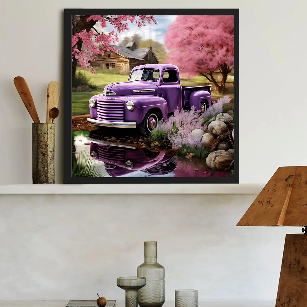 Diamond Painting - Full Round Drill - Car(Canvas|30*30cm)
