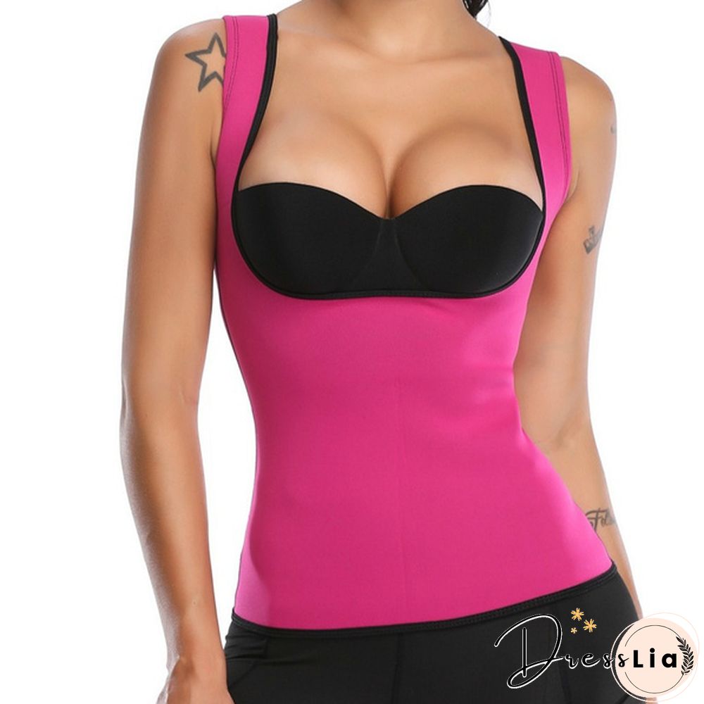 Women Waist Trainer Vest Slimming Corset Sweat Suits Neoprene Sauna Vest Workout Tank Tops Weight Loss Postpartum Body Shaper Shirt