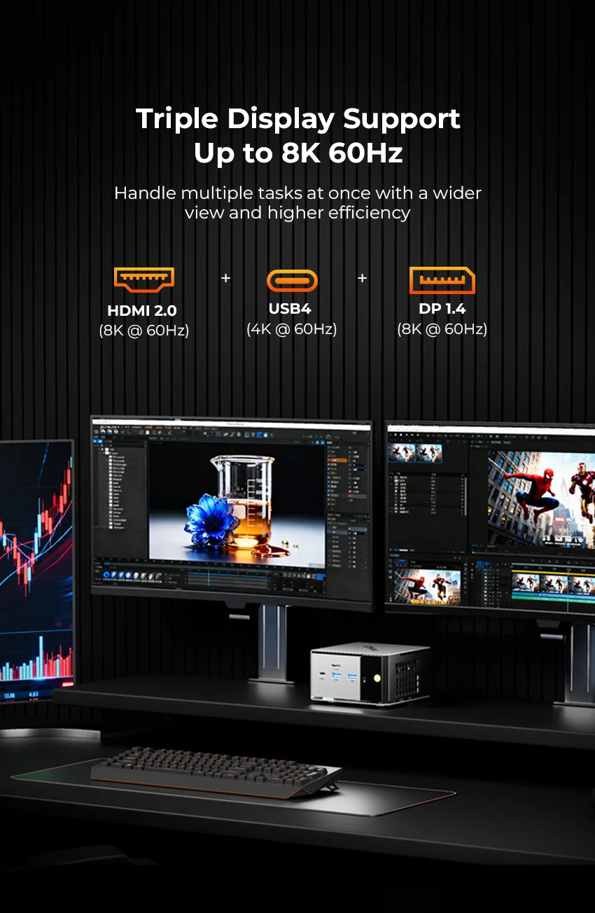 AMD Ryzen™ 5 PRO 6650H Mini PC--GMKtec M8